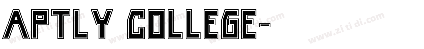 Aptly College字体转换